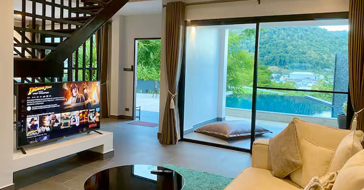 Netflix available in villas